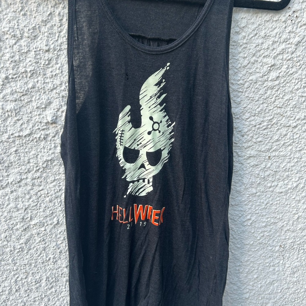 Two Orangetheory Charcoal Gray/black Tank Tops S/M